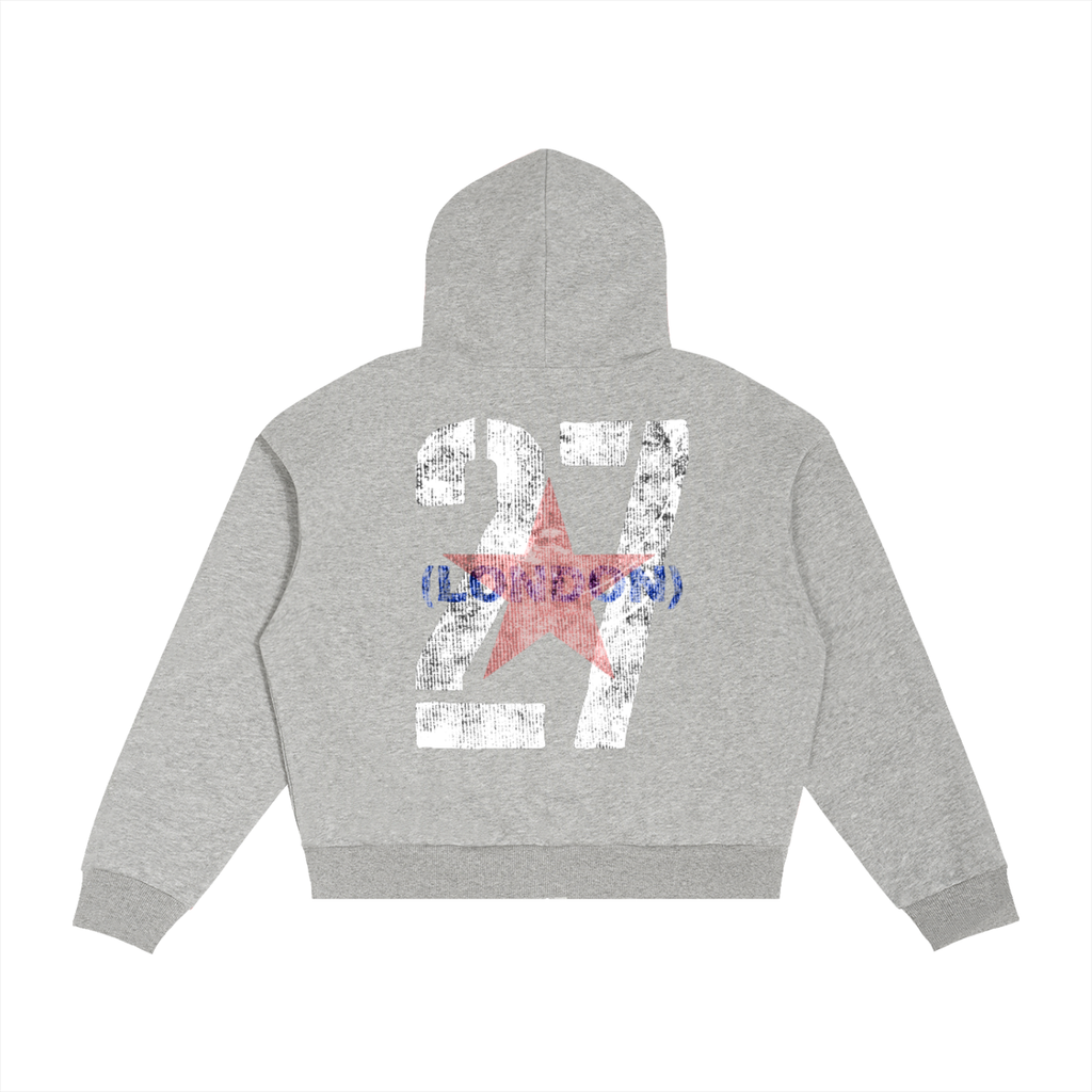 27 LONDON PLAID ZIP UP GARMENT